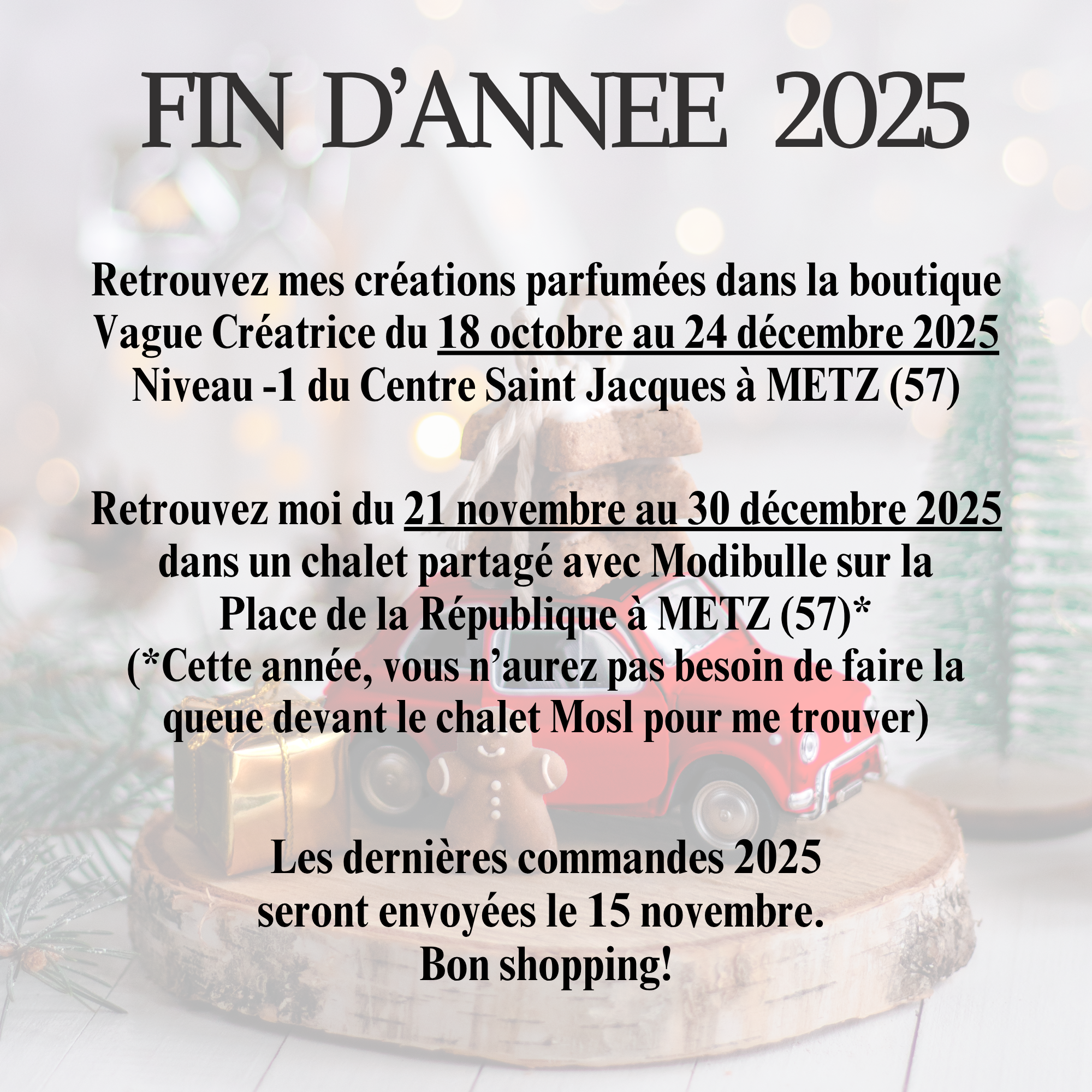 AGENDA FIN D'ANNEE 2025