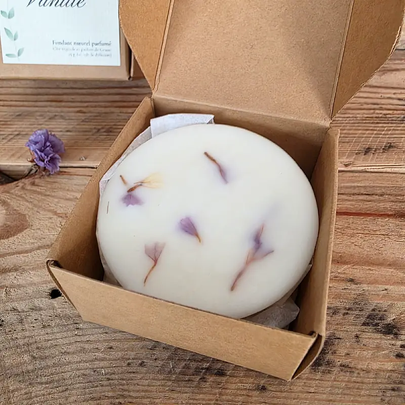 Détail fondant VANILLE pétales statices