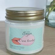 Détail petite bougie MENTHE CHLOROPHYLLE