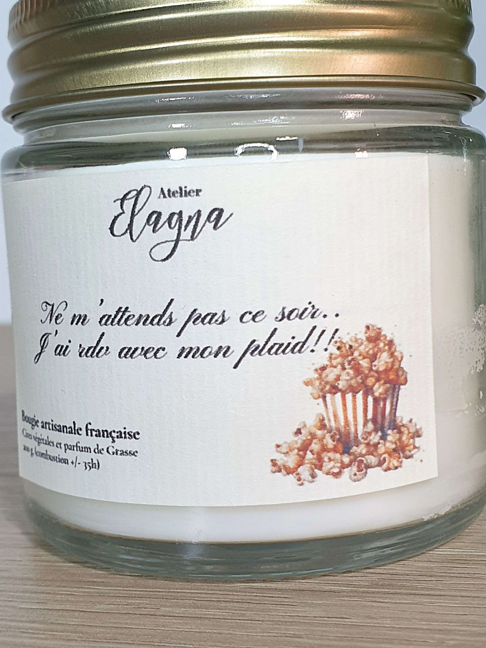 Détail petite bougie POP CORN