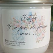 Détails grande bougie COCKTAIL TROPICAL ANTI TABAC