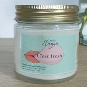 Détails petite bougie MENTHE CHLOROPHYLLE