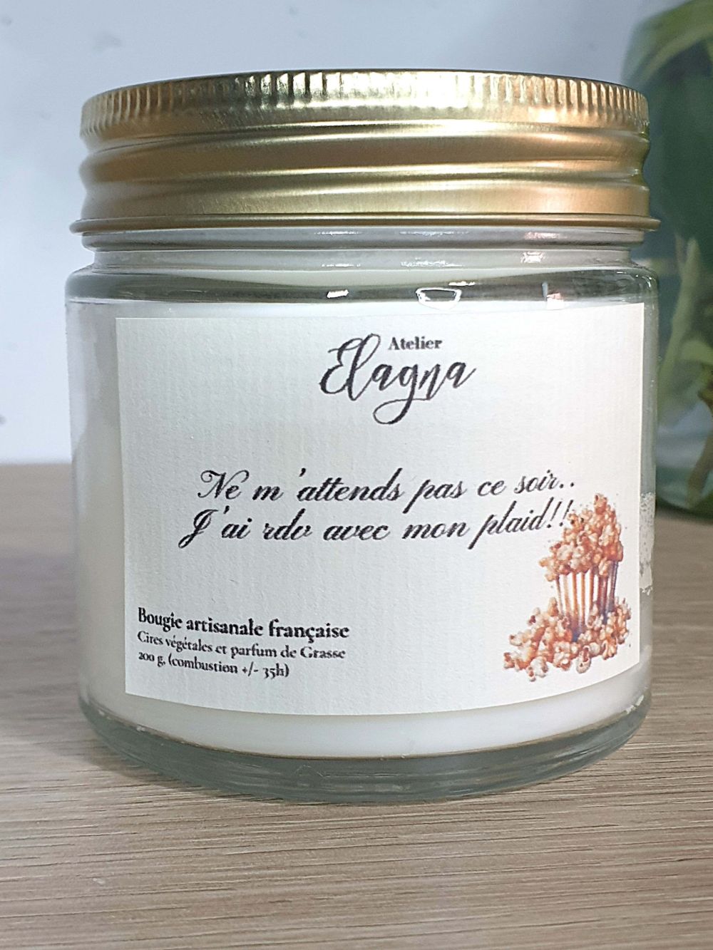 Détails petite bougie POP CORN