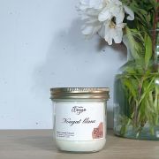 Grande bougie NOUGAT BLANC