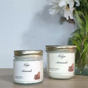 Grande et petite bougie AMANDE