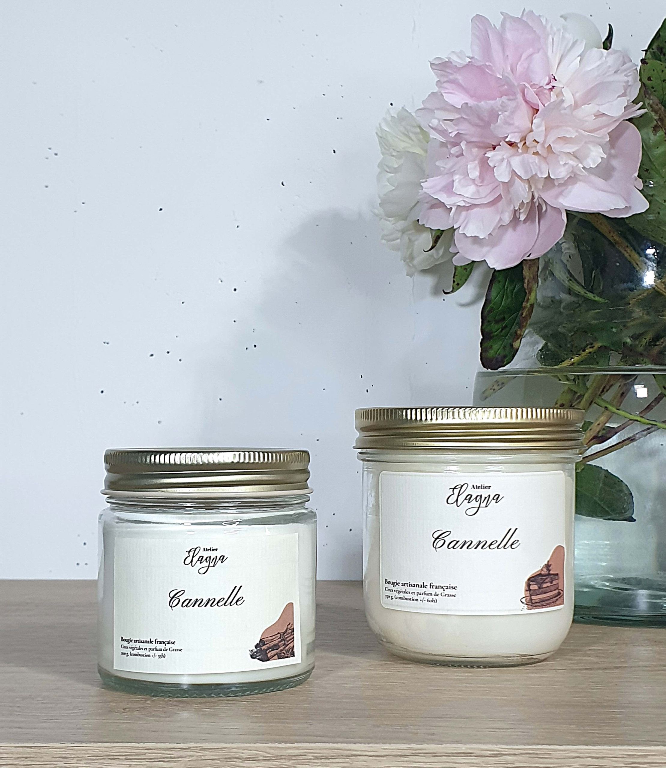 Grande et petite bougie CANNELLE