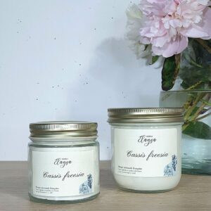 Grande et petite bougie CASSIS FREESIA