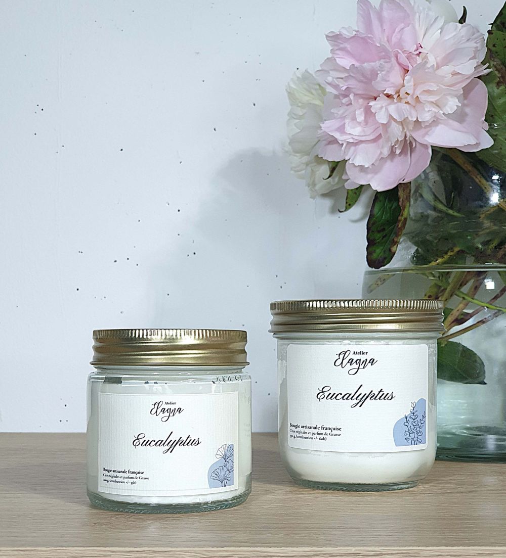 Grande et petite bougie EUCALYPTUS