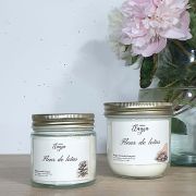 Grande et petite bougie FLEUR DE LOTUS