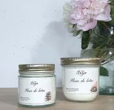 Grande et petite bougie FLEUR DE LOTUS
