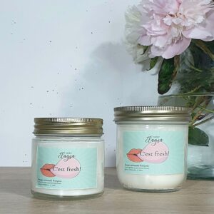 Grande et petite bougie MENTHE CHLOROPHYLLE