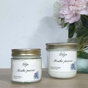 Grande et petite bougie MENTHE POIVREE