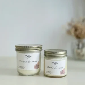 Grande et petite bougie POUDRE DE CACAO