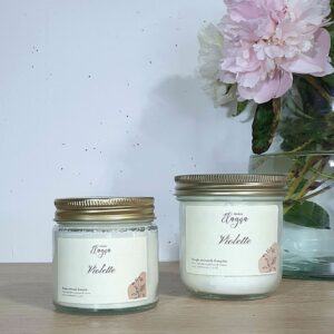 Grande et petite bougie VIOLETTE