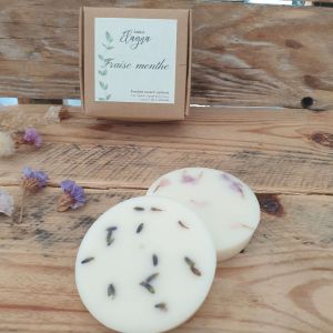fondant parfumé FRAISE MENTHE pétales lavande et statice