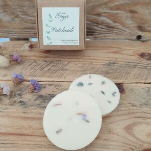 fondant parfumé PATCHOULI pétales lavande ou statice