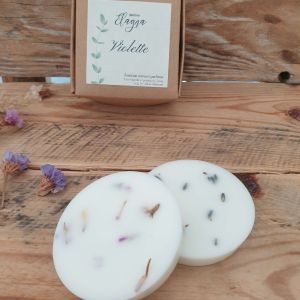 fondant parfumé VIOLETTE pétales lavande ou statice