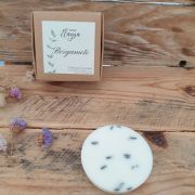 fondant parfumé et boite BERGAMOTE pétale lavande