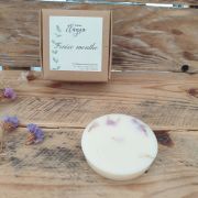 fondant parfumé et boite FRAISE MENTHE pétale statice