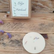 fondant parfumé et boite PATCHOULI pétale statice
