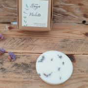 fondant parfumé et boite VIOLETTE pétale lavande