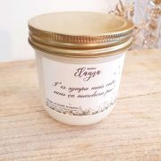 grande bougie citronnelle géranium détail
