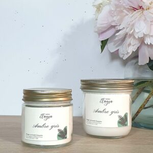 grande et petite bougie AMBRE GRIS