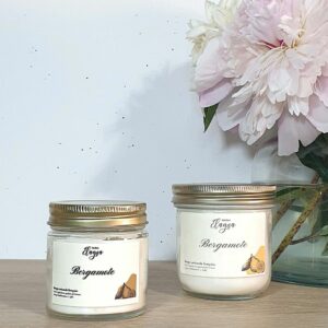 grande et petite bougie BERGAMOTE