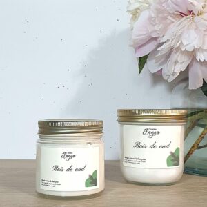 grande et petite bougie BOIS DE OUD