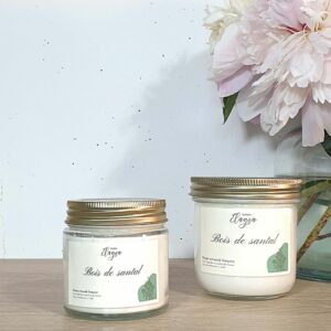 grande et petite bougie BOIS DE SANTAL