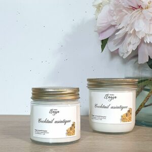 grande et petite bougie COCKTAIL ASIATIQUE