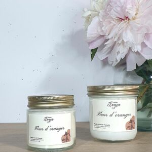 grande et petite bougie FLEUR D ORANGER