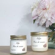 grande et petite bougie FLEUR DE CERISIER