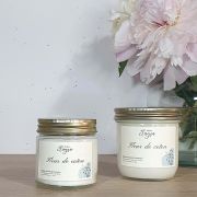 grande et petite bougie FLEUR DE COTON