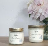 grande et petite bougie FLEUR DE COTON