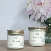 grande et petite bougie FLEUR DE LIN