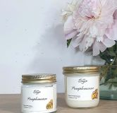 grande et petite bougie PAMPLEMOUSSE