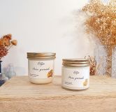 grande et petite bougie poire grenade