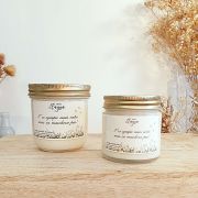 petite et grande bougie citronnelle géranium